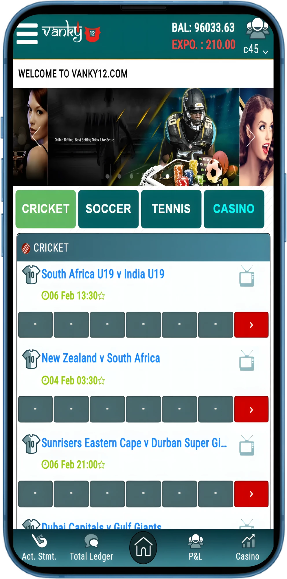Vanky12 white-label exchange preview across devices